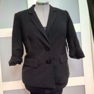 Vintage Kenneth Cole Reaction Rich Black Jacket Sz4